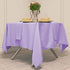 Kadut Square Tablecloth 52 x 52 Inch Lavender Heavy Duty Washable Table Cloth for Parties, Weddings, Kitchen, Restaurant