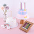 PHD CAKE Gold Long Thin Metallic Birthday Candles - Cake Decorations for Birthday Parties and Weddings