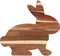 BESTOYARD Bunny Shaped Wooden Serving Board, Wood Cutting Board, Easter Serving Platter for Cheese and Vegetables