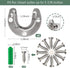 Cosweet 6 Packs Stainless Steel Closet Pole Sockets - Closet Rod End Supports with Screws for Easy Installation