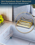 Countertop 304 Consumest Sponge Holder for Kitchen Sink - Movable Sink Caddy for Organizer, Stainless Steel Sponge