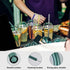 8 Pcs Reusable Glass Straws - Eco-friendly 8"x8mm Drinking Straws for Smoothies, Milkshakes, Multi-Color Mixed