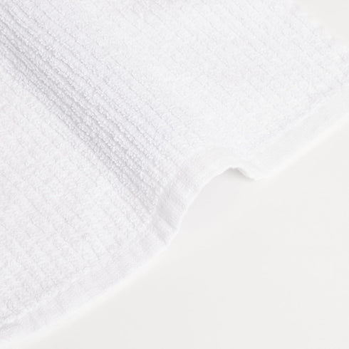 Bar Mop Cleaning Towels, Set of 6, 100% Cotton, 16” x 19”, Brilliant White, Machine Washable
