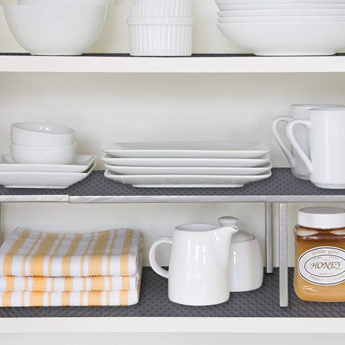 HooTown Shelf Liner Kitchen Cabinet Drawer Mats, 11.8 Inch Wide x 78.7 Inch Long, Non Adhesive EVA Plastic Waterproof