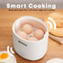Mojoco Rapid Egg Cooker - Mini Electric Egg Boiler for Steamed, Hard Boiled, Soft Boiled Eggs, Home Kitchen Use