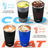 KETIEE Travel Coffee Mug, Spill Proof 12oz Insulated Reusable Coffee Cup with Seal Lid for Hot/Ice Drinks (Grey)
