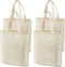 Veyist 4 Pcs Large Reusable Canvas Tote Bags, Blank Multi-purpose Bags for Grocery, Shopping, DIY Projects