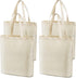 Veyist 4 Pcs Large Reusable Canvas Tote Bags, Blank Multi-purpose Bags for Grocery, Shopping, DIY Projects
