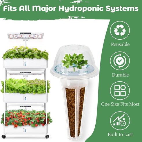Herblink 8 Basil Seed Pods Kit Hydroponic - Refill Herb Pod for All Indoor Garden, Grow Pods with Seeds of Genovese