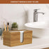 WOHUGEKOKO Countertop, Acacia Wood Paper Towel Dispenser Paper Towel Holder for Bathroom Kitchen Napkin Holder Folded
