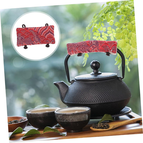 Teapot Handle Gloves, Silicone Potholder Mitts for Kettle Handle Protection, Baking Mitts and Pan Protectors