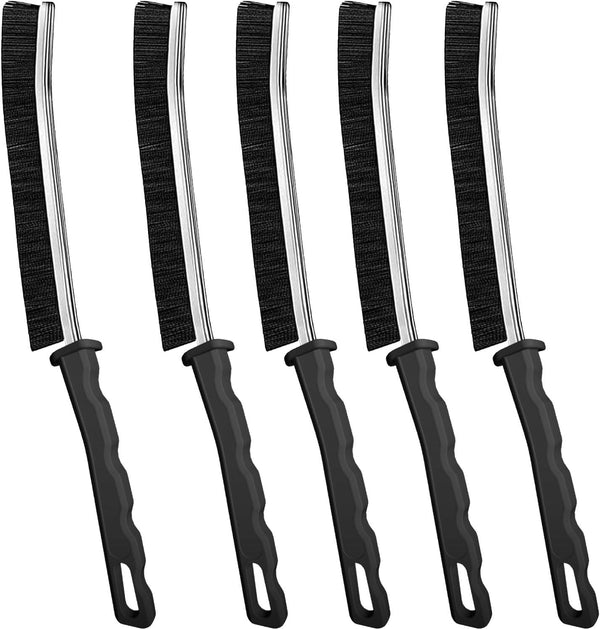 Crevice Cleaning Brush: Hard Bristle Multifunctional Gap Brush for Bathroom, Blind, Baseboard & Window Track (5pcs)