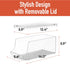 Soda Can Dispenser for Refrigerator with Lid - Durable Drink Organizer, Stackable BPA Free, Holds 9 Cans
