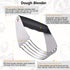 Dough Blender Set - Stainless Steel Pastry Cutter with Scraper and Brush, Professional Baking Tools