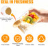 Npmkx 2pack Overnight Oats Containers With Lids and Spoons, Glass Jars with Bamboo Lids, Leak-Proof Overnight Oats Jars