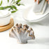 Uiddo Ceramic Sponge Holder,Sponge Holder for Kitchen Sink,Compact Sink Caddy Organizer-Scouring Pad and Dish