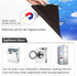Christmas Blue Snowflake Gnome Dishwasher Magnet Cover, Winter Xmas Tree Magnetic Sticker for Kitchen Appliance Decor