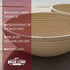 (10 inch) Round Banneton Proofing Basket Set, Handmade Unbleached Natural Cane for Bread