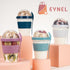 4 Pack Reusable On The Go Yogurt Parfait Cups, Breakfast Plastic Containers with Lids and Spoons, Perfect Jars