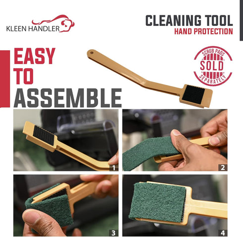 3 Pack EZ Scrub-Slicer Cleaning Tool, Electric Blade Cleaner for Deli Slicing Machine, Safe Mandolin Slicer