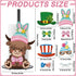Otoolling Countertop 15 Set Holiday Interchangeable Paper Towel Holder Highland Cattle Metal Stand Towels Paper Holder