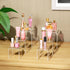 2 Sets,3 -8.4"x6.3"x4.3" NIUBEE Acrylic Display Risers Stand Steps Clear Riser Shelf Showcase for Amiibo Funko POP
