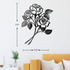 Vivegate Giant Rose Metal Art - Rose Flower Wall Decor for Living Room (Large - 17.5"X13.5")