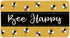 Welcome Mat Front Door Yellow Bee Decor, Indoor Outdoor Entryway Doormat, Summer Kitchen Bath Mat, 30 x 16 Inch