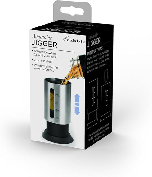 Rabbit Adjustable Jigger, Stainless Steel