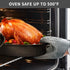 Granite Roasting Pan, Medium 16” Enameled Roasting Pan with Domed Lid, Dishwasher Safe for Small Turkey