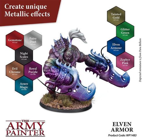 The Army Painter Elven Armour Warpaint - Acrylic Non-Toxic Heavily Pigmented Water Based Paint for Tabletop Roleplaying, Boardgames, and Wargames Miniature Model Painting by The Army Painter