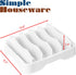Simple Houseware Adjustable Dividers Food Container Lid Organizer, 10''x8'', White Storage
