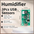 3Pcs USB Humidifier Module USB Spray Module Circuit Board Atomization Module 5V Atomization Plate Circuit Board Atomization Module Atomizer DIY Incubation Experimental Equipment
