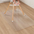 Clear Plastic Area Mat for Under High Chair, 3'5' Large No Slip