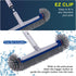 360 17.5" POOLAZA Degree Pool Brush - Heavy Duty Pool Brush Head for inground Pools/Above Ground Pools, Spa, Hot Tub