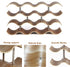 14 Countertop 4-Tier Bottles Wine Racks for Shelf, Wooden Wine Bottle Holder Stand, freestanding Wine Storage