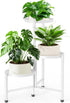 JOPBENG 3 Tier Metal Plant Stand Indoor Outdoor, Corner Plant Shelf with 10
