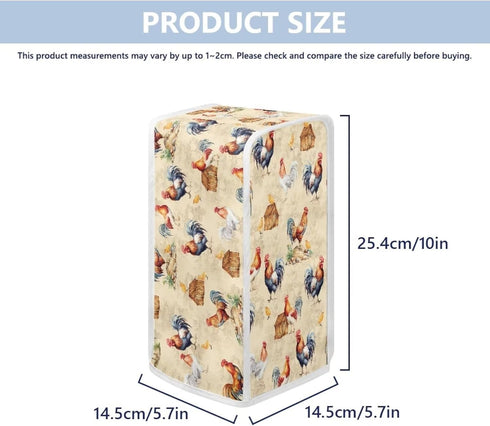 Washable Can Openers Dust Cover, Small Appliance Cover for Kitchen Home Decor Accessories, Cartoon Chicken