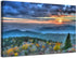 Blue Ridge Mountain Wall Art, Sunrise Smoky Mountains Nature Forest Photo Prints for Living Room Decor
