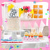 PINKXHY 80 3.5 Inch Pcs Baby Mini Milk Bottle Baby Shower Favor with Small Plastic Bear Candy Bottle with Ribbon