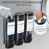 ViserVita 3 Pack 3 Set Shampoo and Conditioner Dispenser, Shower Soap Dispenser Chamber No Drill Wall-Mounted, Body