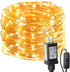 Lighting EVER 66 ft Fairy Lights with Switch, 200 LED Warm White Copper Wire, Waterproof Indoor Outdoor