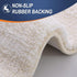 OLANLY Bathroom Rug Mat 30x20, Extra Soft Microfiber Non-Slip Plush Shaggy Bath Carpet, Light Beige
