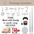 VANGOLD Large Wall Clocks, DIY Modern 3D Wall Clock with Mirror Numbers for Home Office Decor