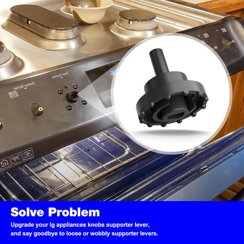 Appliance Knobs Supporter Lever Replacement, LG MJH64334701 Stove Parts, Control Lever Knob - 2 Pack