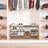 16 Closet, 4 STORAGE MANIAC Expandable Shoe Rack, Pairs Stackable Small Shoe Rack, Metal Adjustable Shoes Organizer