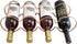 Dependable Industries Essentials Rose Gold Stackable Table Top Wine Rack, Holds 7 Bottles, Perfect for Home Decor