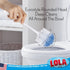 2 Pack, LOLA Classic Toilet Brush, Durable Fiber Stiff Bristles, Compact Size, Non-Scratch, Long-Lasting