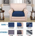H.VERSAILTEX High Stretch Individual Seat Cushion Covers for Sofa Slipcovers, Navy Jacquard Twill Fabric (1 Pack)