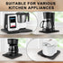 Kitchen Appliance Sliding Tray - Coffee Maker Slider with Rolling Wheels - Extra Wide Under Cabinet Storage Organizer